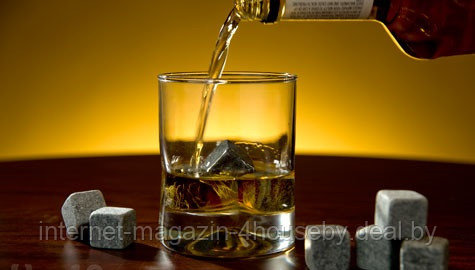 Камни для охлаждения виски Whiskey stones (9 кубиков) - фото 1 - id-p37138998