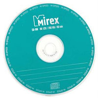 Диски CD-RW 700Mb 12х Mirex в конверте