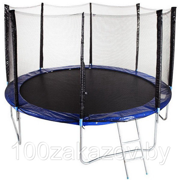 Батуты 3,72м (сетка+лестница)Trampoline Fitness 12FT-standart. Батут для улицы. - фото 1 - id-p8274985