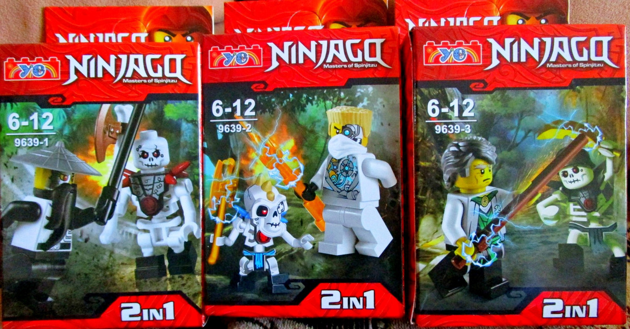 Минифигурки ninjago ниндзяго со скелетом (в ассортименте) 2 в 1
