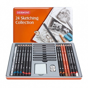 Набор для художников Sketching Collection, 24 шт., DERWENT (Англия)