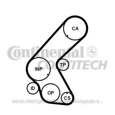 Комплект ремня ГРМ Opel Astra 1.7TDi 16V