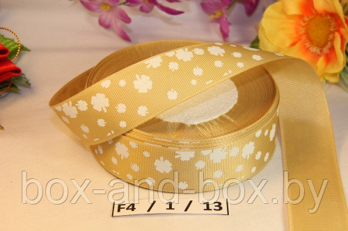 Репсовая лента с рисунком 25мм 