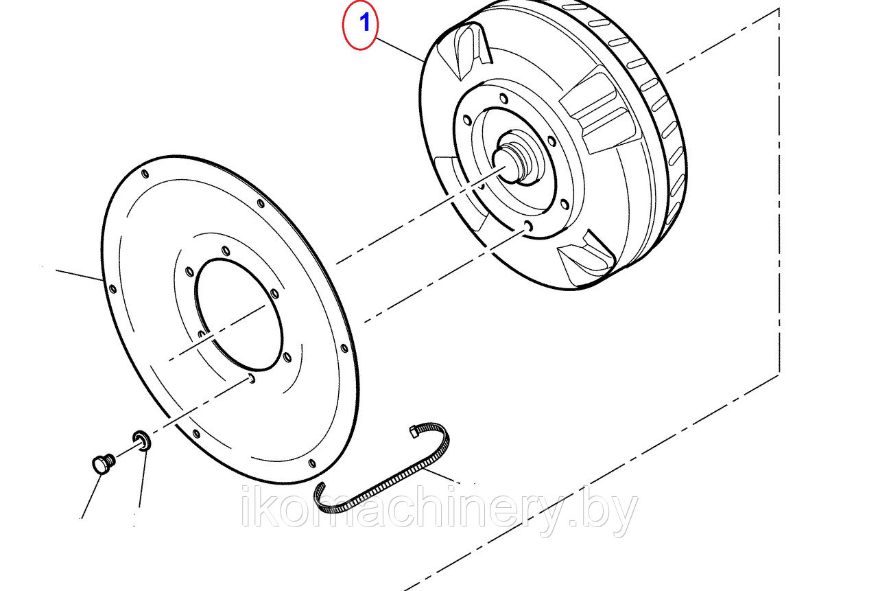 Гидротрансформатор (ГТР) KOMATSU WB93/97R/S-2 - фото 1 - id-p37307403