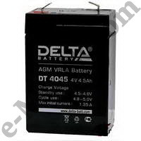 Аккумулятор для касс. аппаратов, сигнализации и др. 4V/4.5Ah Delta DT 4045, КНР - фото 1 - id-p30483650