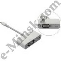 Переходник Apple (MD825ZM) Lightning to VGA Adapter, КНР - фото 1 - id-p36338495
