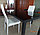 Стеклянный обеденный  стол А-138 Кухонный   стол 130*80, фото 2