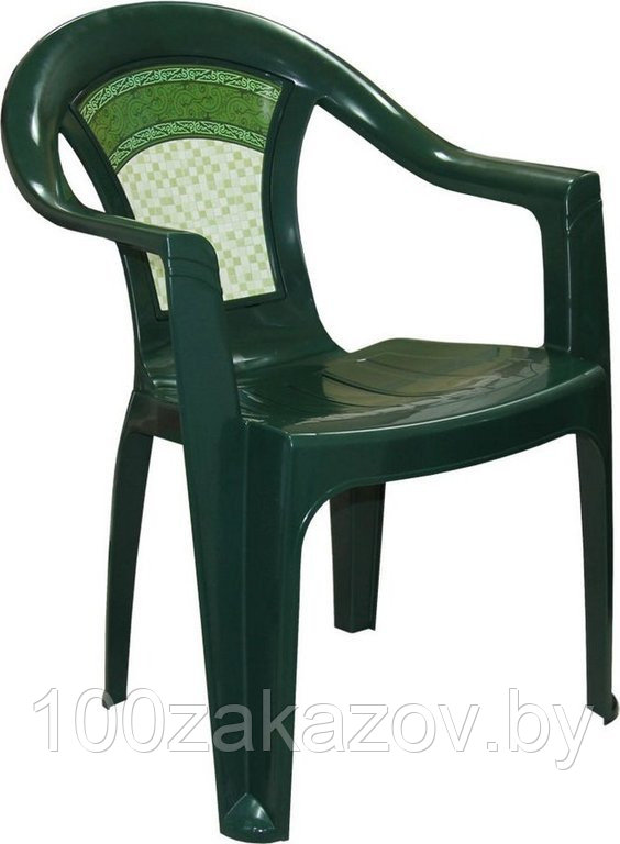 Комплект мебели 4 стула и пластиковый стол для дачи с рисунком "Мозаика" - фото 5 - id-p37350572