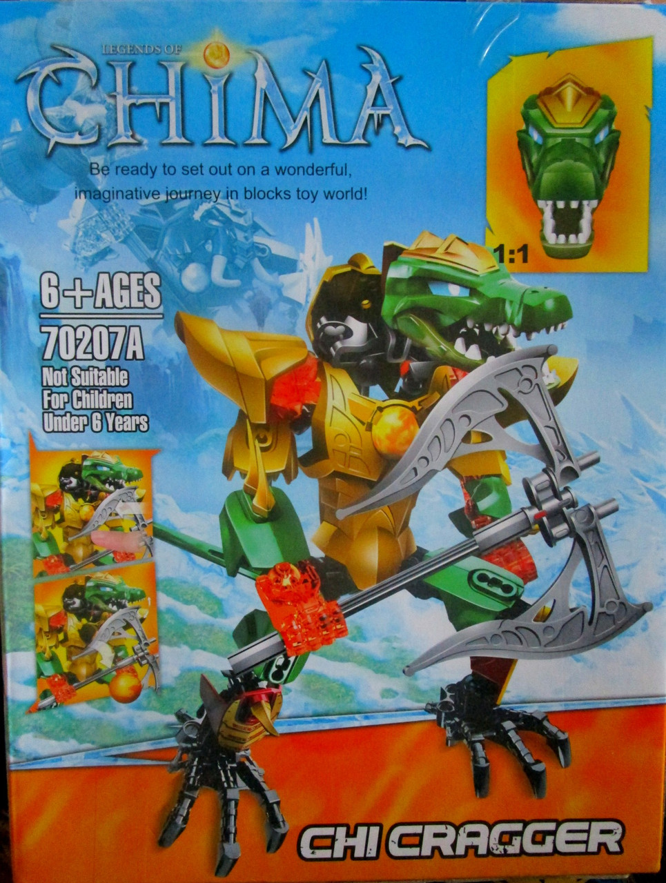 Конструктор Zimo Legends of Chima(Легенды Чимы) 70207А Чи Краггер Chi Cragger аналог Лего LEGO - фото 2 - id-p37445017