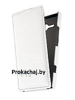 Чехол-блокнот для Sony Xperia L (натуральная кожа) белый Clever Case Leather Shell