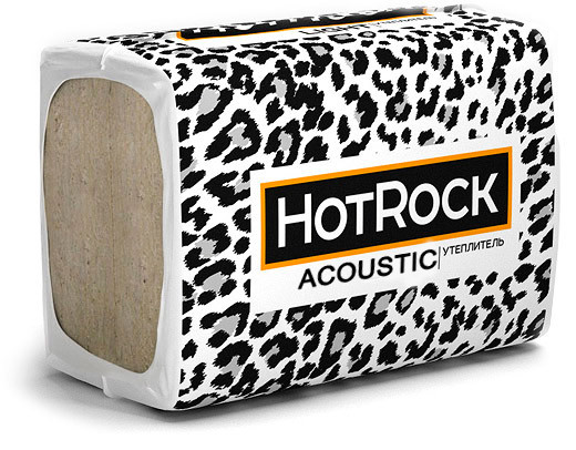 Теплоизоляция HOTROCK Акустик 100х1200х600 (2,88 м2/уп.) звукоизоляция/шумоизоляция - фото 1 - id-p37571515