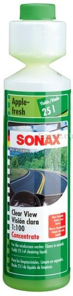 Sonax 372 141 Жидкость летняя для стеклоомывателя концентрат 1:100 с дозатором ЯБЛОКО 250мл - фото 1 - id-p37648514