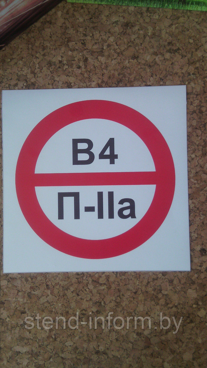 Знак-наклейка категория помещений и зданий р-р 20 * 20 см - фото 1 - id-p37667764