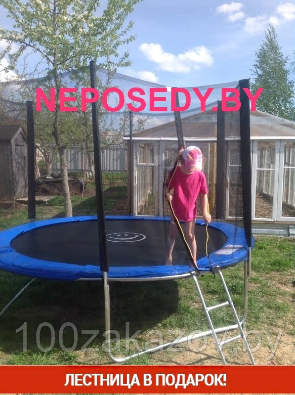 Батуты 3,06м (сетка+лестница)Trampoline Fitness 10.