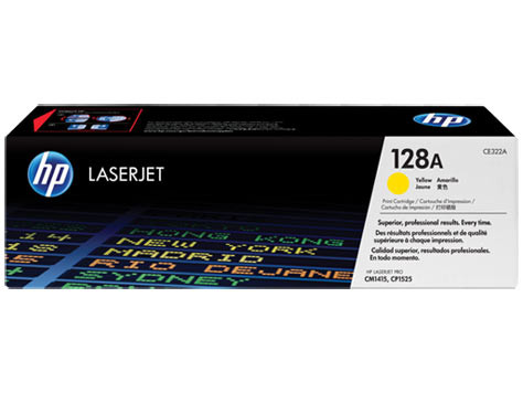 Картридж 128A/ CE322A (для HP Color LaserJet Pro CM1410/ CM1415/ CP1520/ CP1525) жёлтый