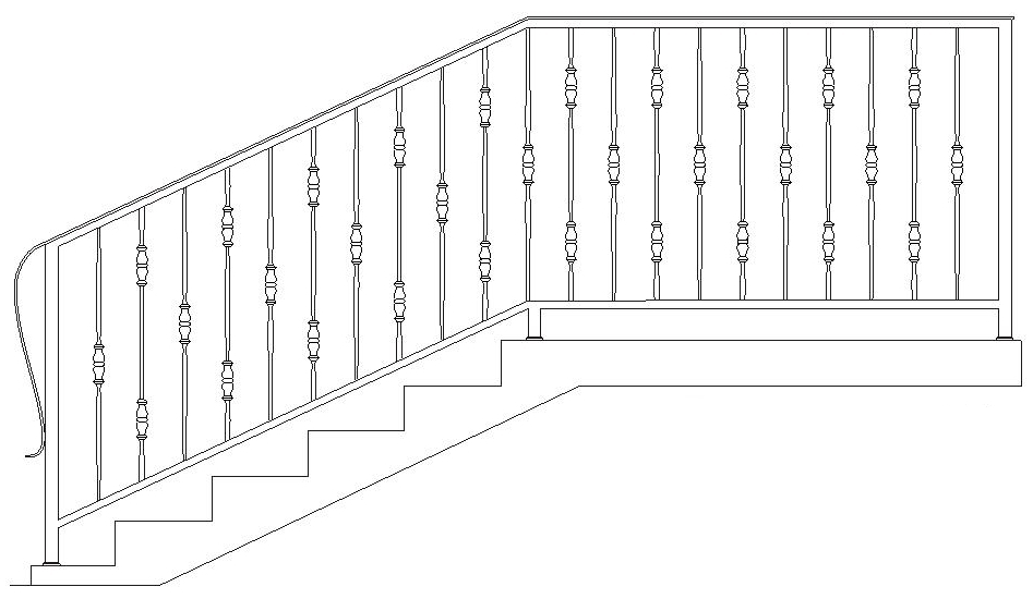 Кованые ограждения для лестниц.