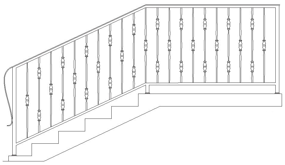 Кованые ограждения для лестниц. - фото 1 - id-p37680293