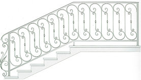 Лестничные ограждения. Ковка.