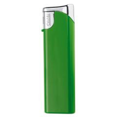 Пластиковая зажигалка зеленого цвета для нанесения логотипа