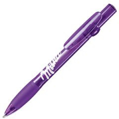 Пластиковая шариковая ручка Allegra LX с прозрачным корпусом - фото 1 - id-p2692027