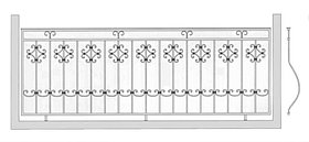 Ограждение балкона. Ковка.