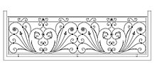 Перила для балкона с коваными элементами