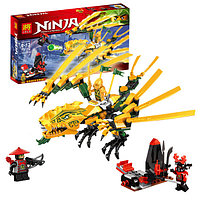 Конструктор Золотой Ниндзяго NINJA Ninjago Золотой дракон 79112 , 252 детали, аналог лего Ниндзя го 70503