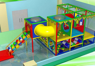Детский игровой лабиринт 4,8x3,6x2,6м, фото 2