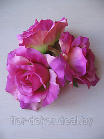 Головка розы  сиреневая, D 14 см.