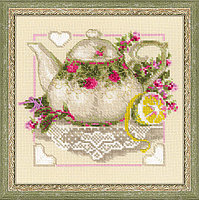 Набор для вышивания крестом «Чай с лимоном».