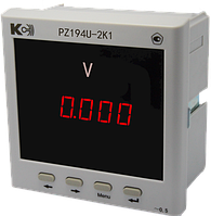 PZ195U Вольтметр одноканальный (лицевая панель 120х120 мм)