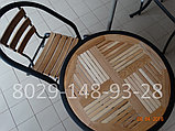 Комплект садовой деревянной мебели. Стол LM-802 и 2 стула., фото 2