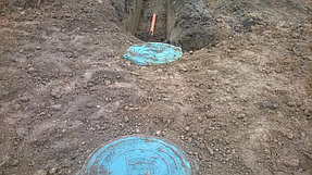 Монтаж канализации из бетонных колец 2