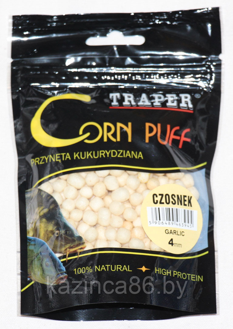 Вулканизированная кукуруза Traper CORN PUFF CZOSNEK (20г)