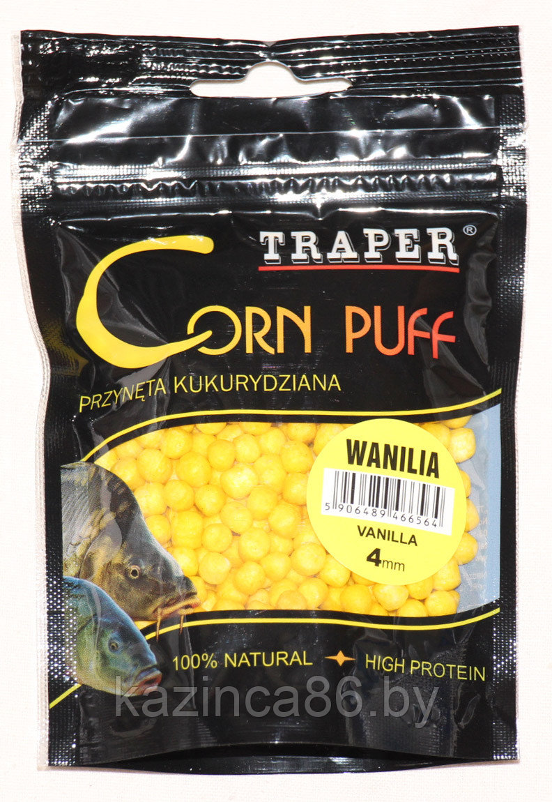 Вулканизированная кукуруза Traper CORN PUFF WANILIA (20г) - фото 1 - id-p38286102