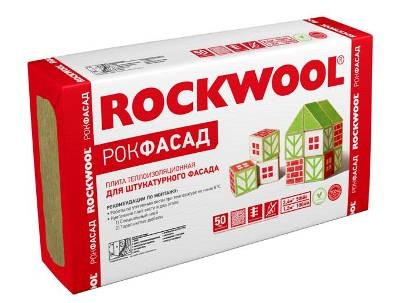 Утеплитель фасадный ROCKWOOL Рокфасад 50х600х1000 (2,4 м2/уп.) - фото 1 - id-p38286971