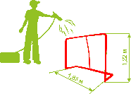 Ворота 183х122см тренировочные разборные, фото 3