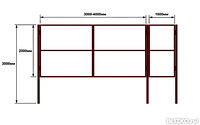 Каркас ворот 3*1.6 метра
