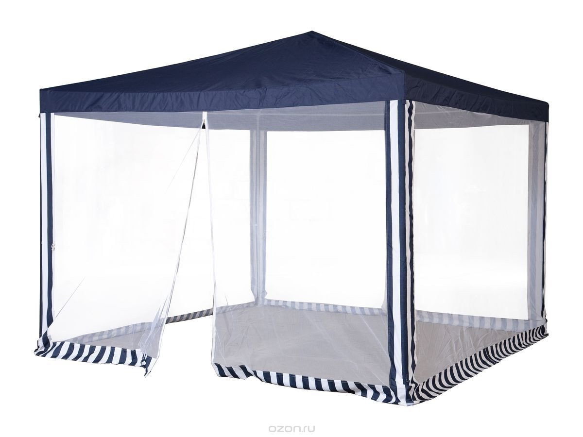Шатер, тент палатка 3*3м, высота 250см. Закрытый, цвет: синий.