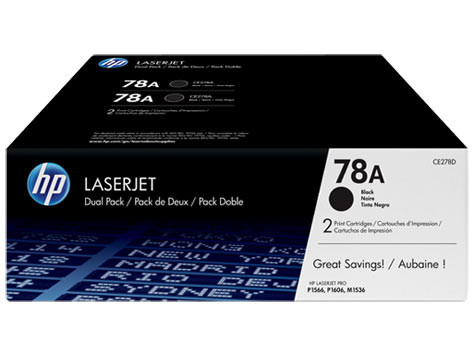 Картридж 78A/ CE278AF (для HP LaserJet Pro M1530/ M1536/ P1560/ P1566/ P1600/ P1606) двойная упаковка