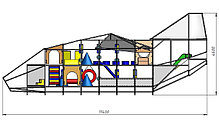 Игровой комплекс детский "Непоседа-самолет", фото 2