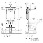 Инсталляция для унитаза Geberit Duofix 458.122.11.1 с кнопкой Delta 21, фото 2