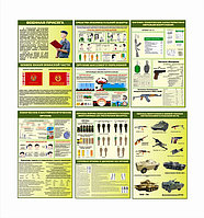 Стенды по военной подготовке (р-р 80*120 см) за 1 шт