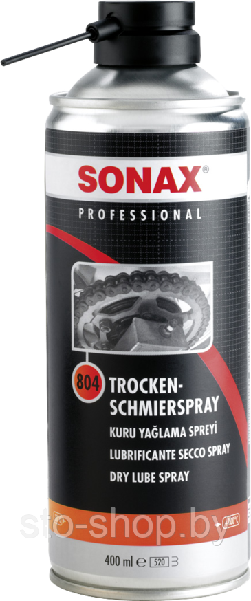Sonax 804 300 Смазка PTFE сухая для цепей шестерен шарниров 400мл - фото 1 - id-p39023601