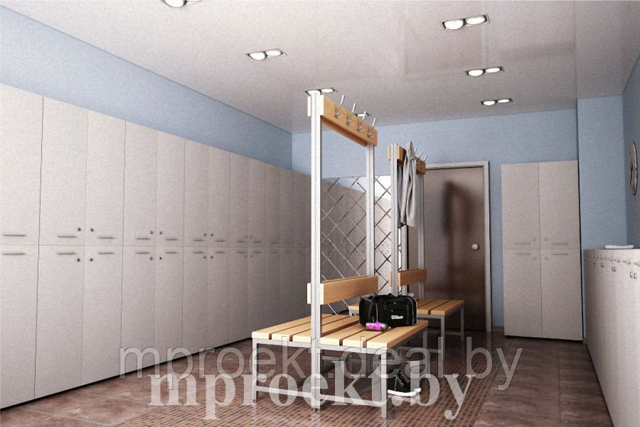 Шкаф гардеробный (для раздевалки) (400х400х1800) - фото 2 - id-p39029983