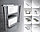 Шкаф-купе трехдверный Modena Hide, фасады зеркало "Серебро" с пескоструем, фото 2