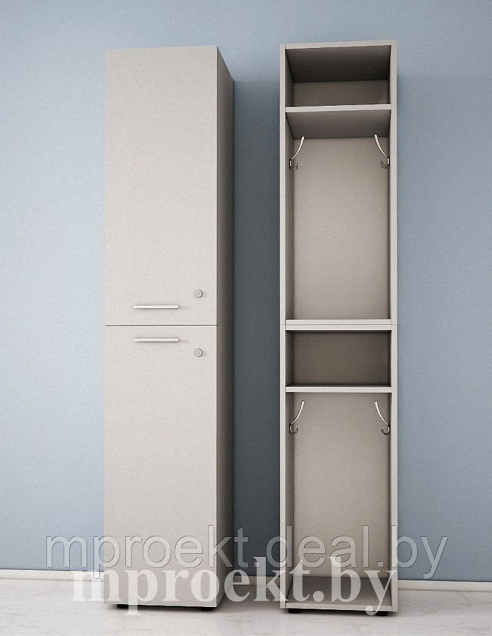 Шкаф гардеробный (для раздевалки) (400х400х2000) - фото 1 - id-p39030504