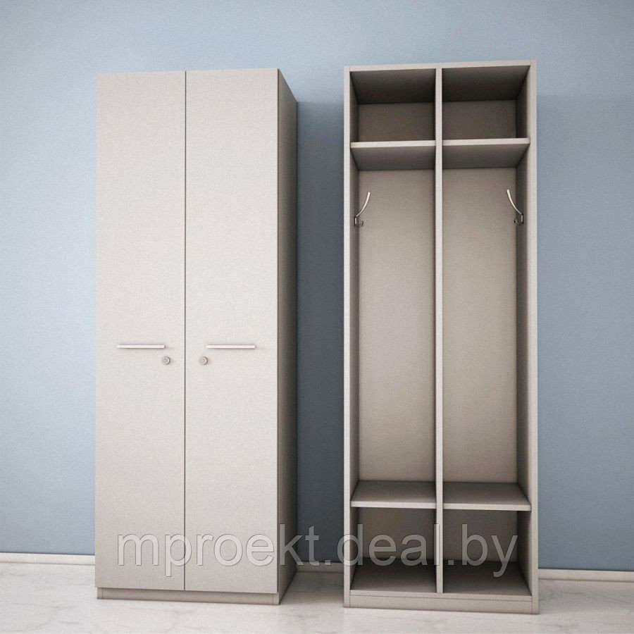 Шкаф гардеробный (для раздевалки) (600х400х1800) - фото 1 - id-p39034433