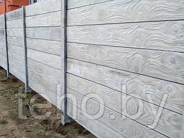Забор нашего производства "Дерево" - апрель 2016. Поселок Хотежино.