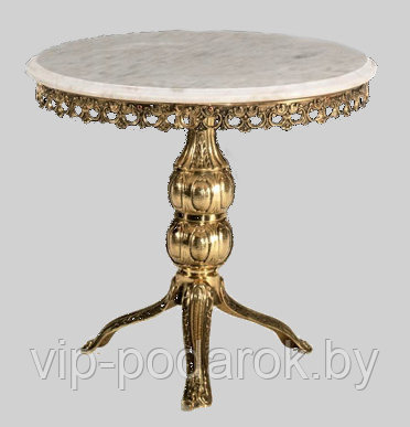 Бронзовый стол с мраморной столешницей «Редонда» - фото 1 - id-p39576778